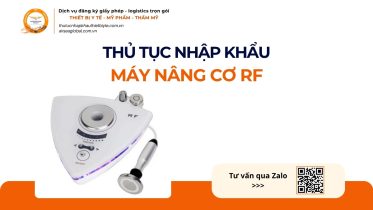 THỦ TỤC NHẬP KHẨU MÁY NÂNG CƠ RF CHÍNH NGẠCH VỀ VIỆT NAM