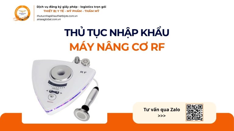 THỦ TỤC NHẬP KHẨU MÁY NÂNG CƠ RF CHÍNH NGẠCH VỀ VIỆT NAM