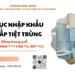THỦ TỤC NHẬP KHẨU TÚI TIỆT TRÙNG Y TẾ MỚI NHẤT
