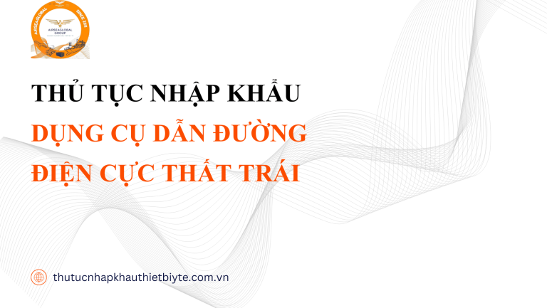THỦ TỤC NHẬP KHẨU DỤNG CỤ DẪN ĐƯỜNG ĐIỆN CỰC THẤT TRÁI