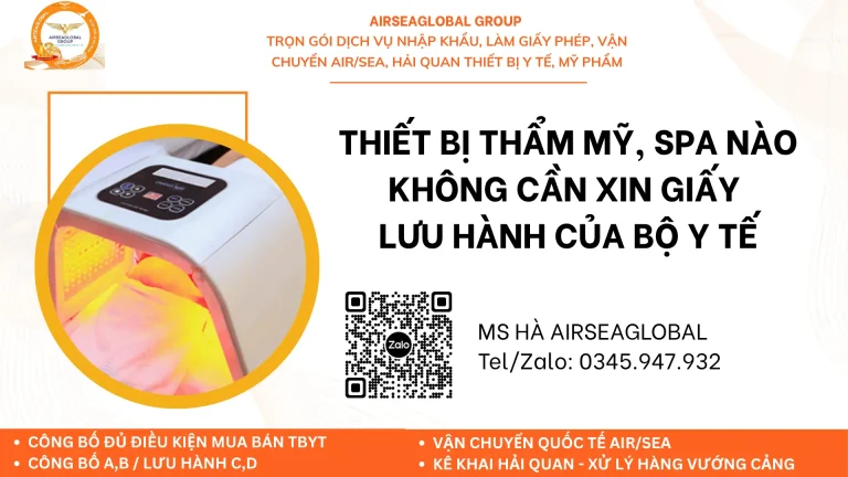 THÔNG QUAN HÀNG THẨM MỸ