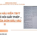 hậu kiểm TBYT cần cung cấp hóa đơn