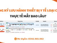THU TUC DANG KY LUU HANH TBYT, THOI GIAN DANG KY LUU HANH TBYT, THOI GIAN DANG KY CONG BO C, CONG BO C LAM MAT BAO LAU