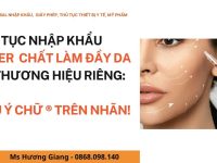 Thủ tục nhập khẩu Filler chất làm đầy da có thương hiệu riêng Lưu ý ký hiệu R trên nhãn