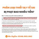 phan loai thiet bi y te sai bi phat bao nhieu tien, cong khai phan loai thiet bi y te nhu the nao