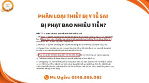 phan loai thiet bi y te sai bi phat bao nhieu tien, cong khai phan loai thiet bi y te nhu the nao