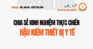 CHIA SE KINH NGHIEM HAU KIEM THIET BI Y TE QUY TRINH VA LOI SAI