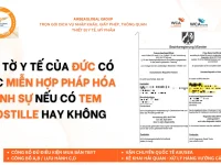 Giấy tờ Đức có được miễn hợp pháp hóa lãnh sự nếu có Apostille?