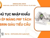 THU TUC NHAP KHAU BO EP MANG PRF TACH FIBRIN GIAU TIEU CAU