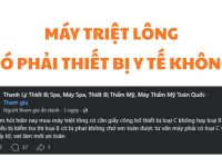 may triet long co phai thiet bi y te khong, may triet long phan loai b hay c