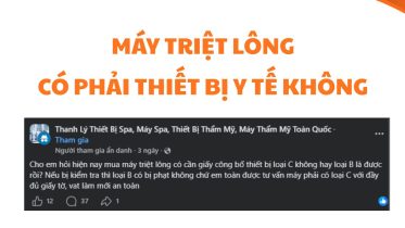 may triet long co phai thiet bi y te khong, may triet long phan loai b hay c