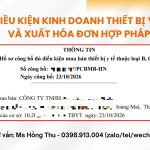 Điều kiện kinh doanh thiết bị y tế và xuất hóa đơn hợp pháp