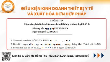 Điều kiện kinh doanh thiết bị y tế và xuất hóa đơn hợp pháp