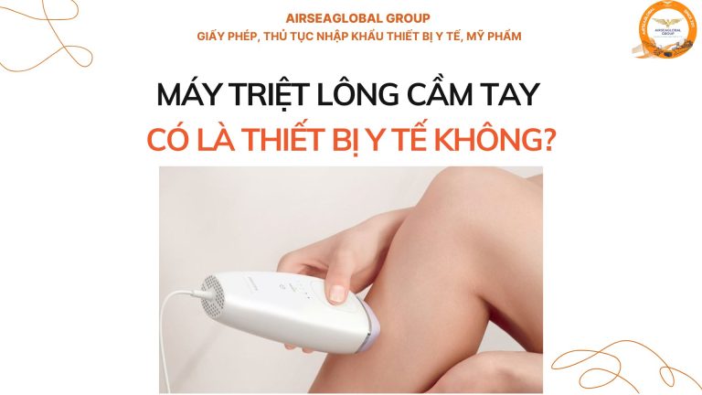 MÁY TRIỆT LÔNG CẦM TAY CÓ LÀ THIẾT BỊ Y TẾ KHÔNG