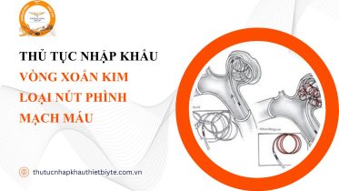 THỦ TỤC NHẬP KHẨU VÒNG XOẮN KIM LOẠI NÚT PHÌNH MẠCH MÁU
