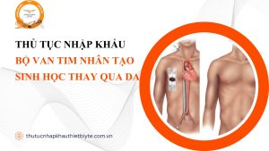 thủ tục nhập khẩu Bộ van tim nhân tạo sinh học thay qua da