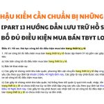 hau kiem can chuan bi nhung gi